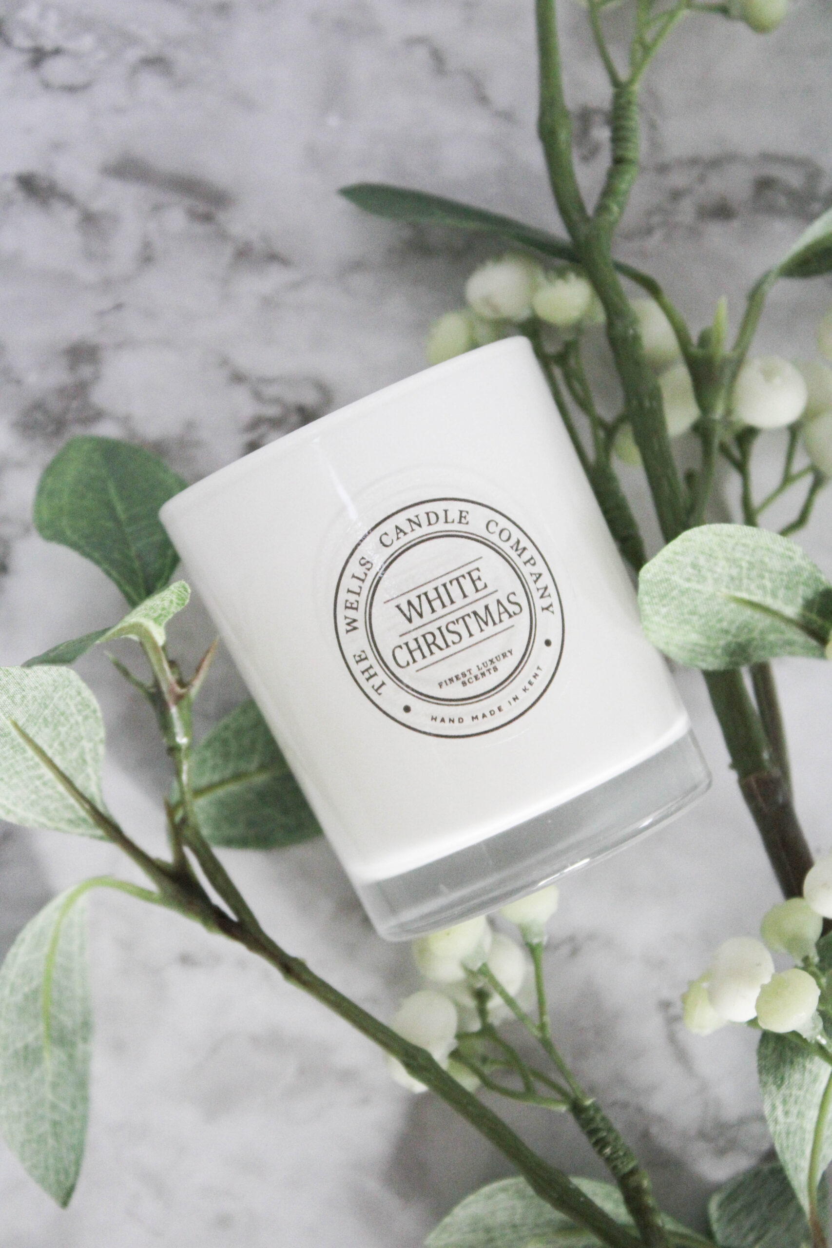 White Christmas Candle The Wells Candle Company